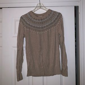 Merona sweater with neckline detailing.